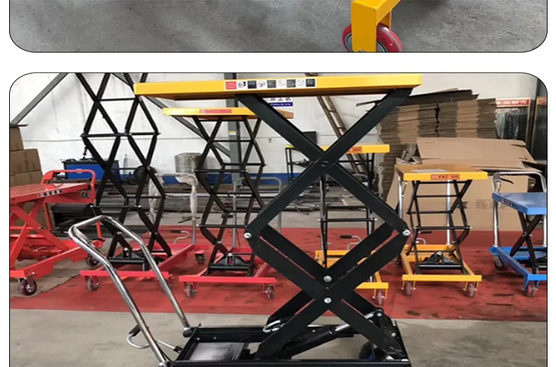 Support Customized Hydraulic Platform Truck 500Kg 1 Ton Electric Lifting Platform Truck