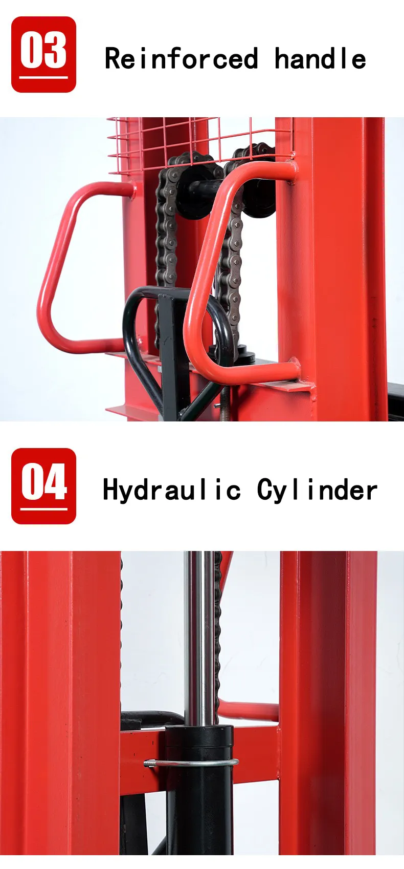 Manual Hydraulic Stacker Small Lift Forklift