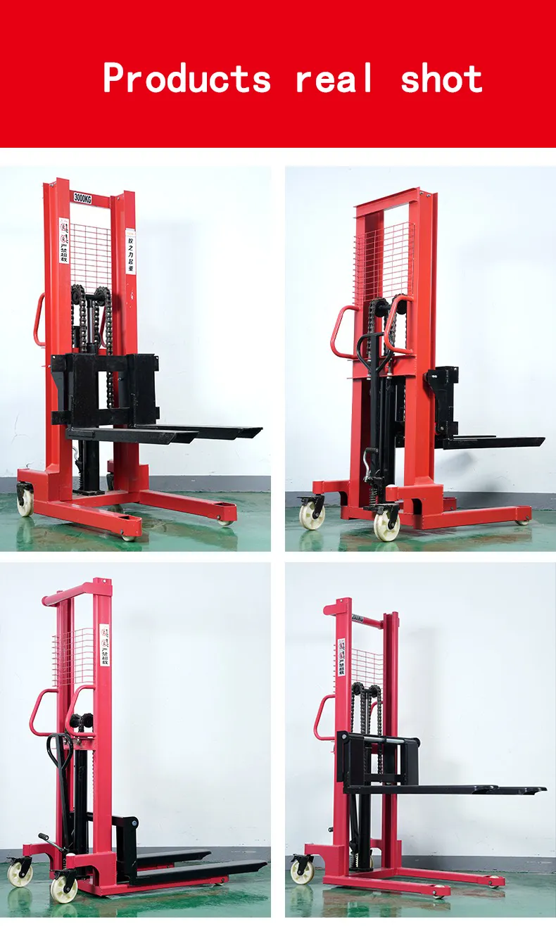 Manual Hydraulic Stacker Small Lift Forklift