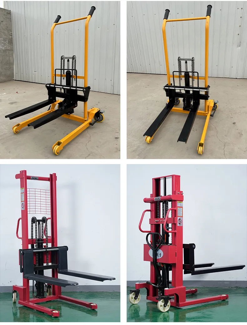 Manual Hydraulic Stacker Small Lift Forklift