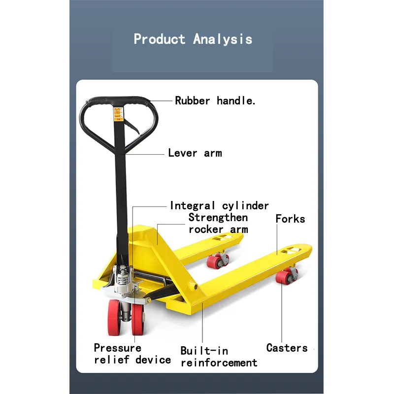 Low Price And High Quality 2 Ton Hydraulic Hand Pallet Truck Logistics Storage And Handling Equipment